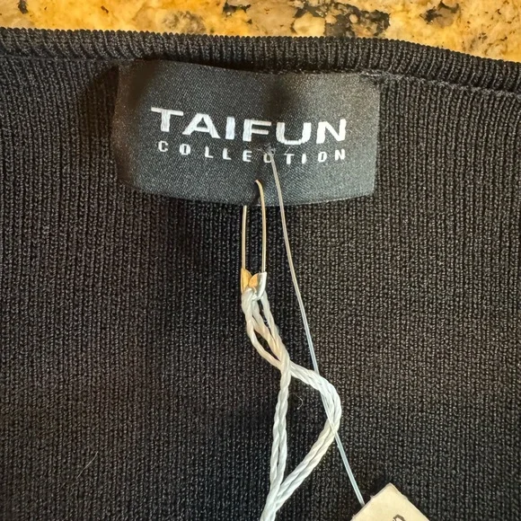 Black Women's Cardigan with lace trim - Picture 8 of 9